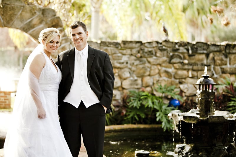 Whimsical Garden Wedding Setup